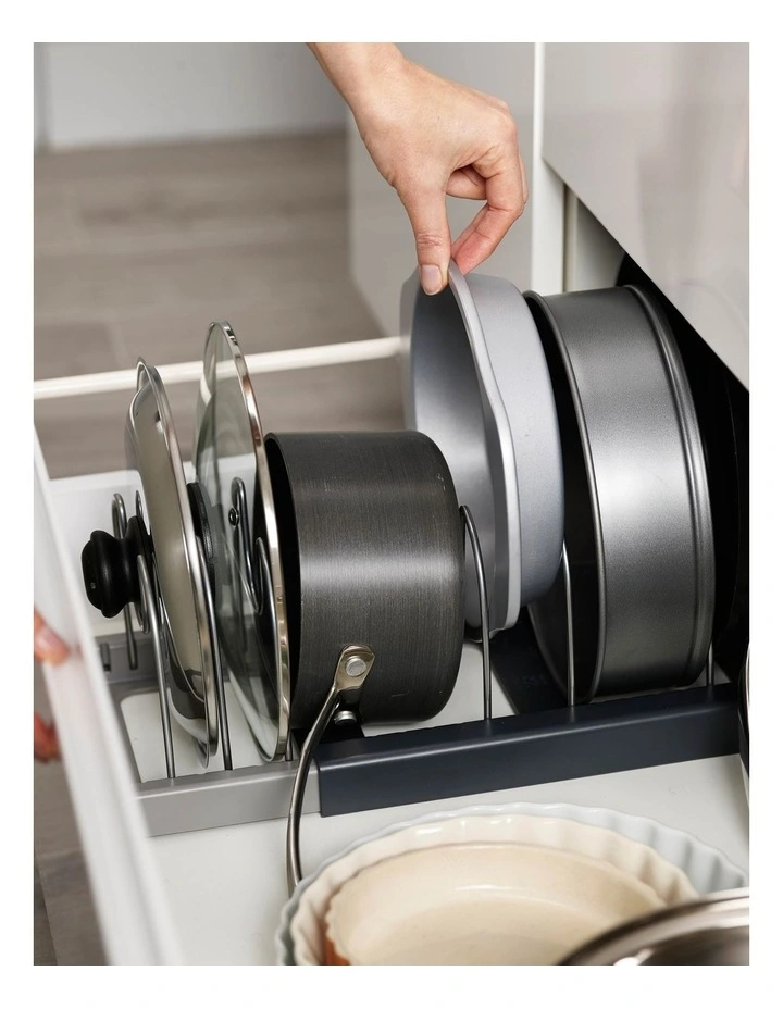 Joseph Joseph Drawer Store Expanding Cookware Organiser Grey - Image 4