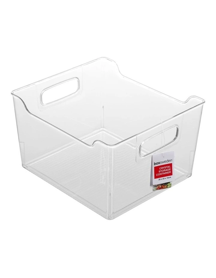 BOXSWEDEN Box Sweden Crystal Home Kitchen Fridge Organiser Storage Container Assorted 25cm