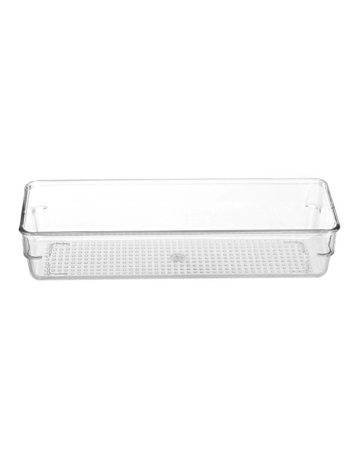BOXSWEDEN Box Sweden Crystal Plastic Storage Tray Home Kitchen Office Organiser 24x8cm - Image 3