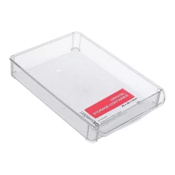 BOXSWEDEN Crystal 30cm Fridge Tray Storage Container Home Kitchen Organiser