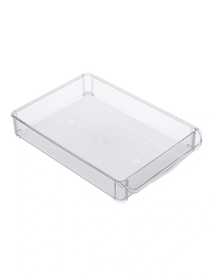 BOXSWEDEN Crystal 30cm Fridge Tray Storage Container Home Kitchen Organiser - Image 2