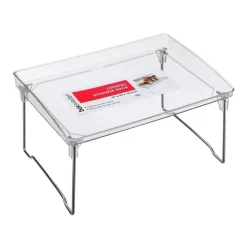 BOXSWEDEN Crystal Elevated Storage Shelf/Tray 31cm Fridge/Pantry Organiser