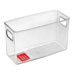 BOXSWEDEN Crystal Plastic Storage Container 25cm Medium Fridge/Pantry Organiser