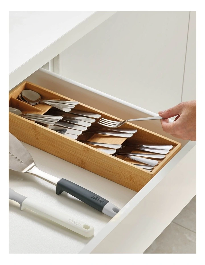 Joseph Joseph Drawer Store Bamboo Cutlery Organiser - Image 2