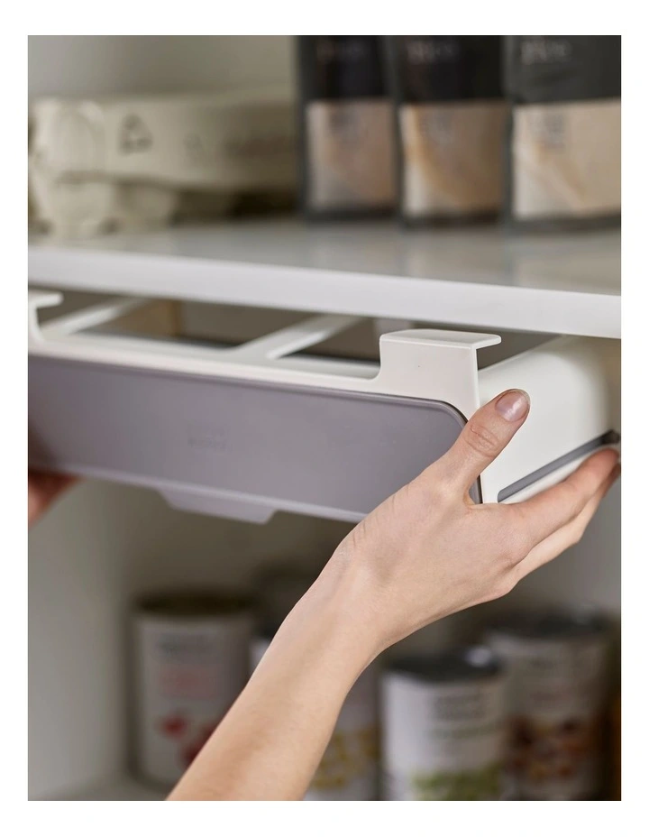Joseph Joseph Cupboard Store Under-Shelf Spice Rack Grey 3 Joseph Joseph Cupboard Store Under-Shelf Spice Rack Grey - Image 3