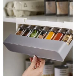 Joseph Joseph Cupboard Store Under-Shelf Spice Rack Grey 8 Joseph Joseph Cupboard Store Under-Shelf Spice Rack Grey -ChefX Shop unnamed file 428