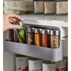 Joseph Joseph Cupboard Store Under-Shelf Spice Rack Grey 9 Joseph Joseph Cupboard Store Under-Shelf Spice Rack Grey -ChefX Shop unnamed file 429