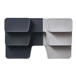 Joseph Joseph Cupboard Store Expandable Tiered Organiser Grey