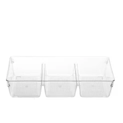 BOXSWEDEN Crystal Storage Tray Home Organiser BPA Free Plastic Container Clear