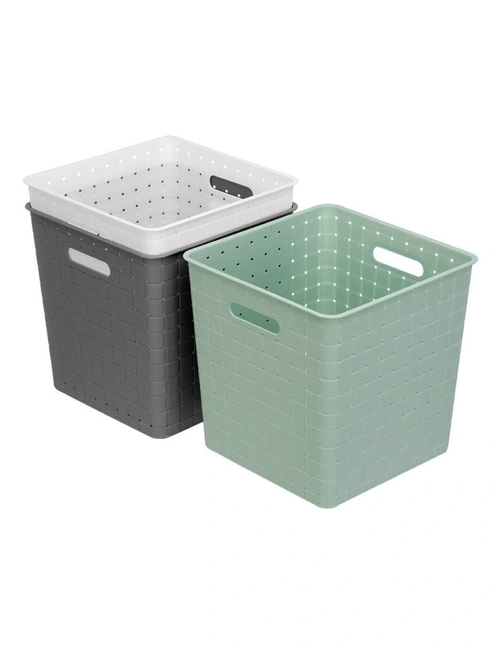 BOXSWEDEN 31cm Logan Deep Basket Home Room Storage Organiser Holder Assorted 4 BOXSWEDEN 31cm Logan Deep Basket Home Room Storage Organiser Holder Assorted - Image 4