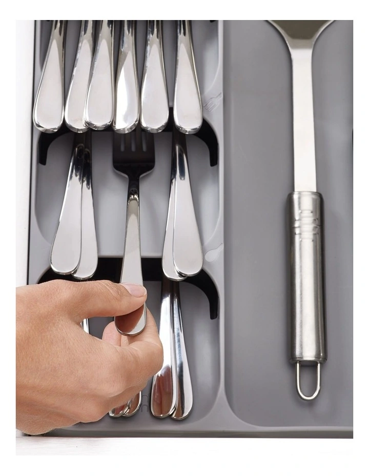 Joseph Joseph DrawerStore Cutlery Utensil And Gadget Organiser Grey - Image 4