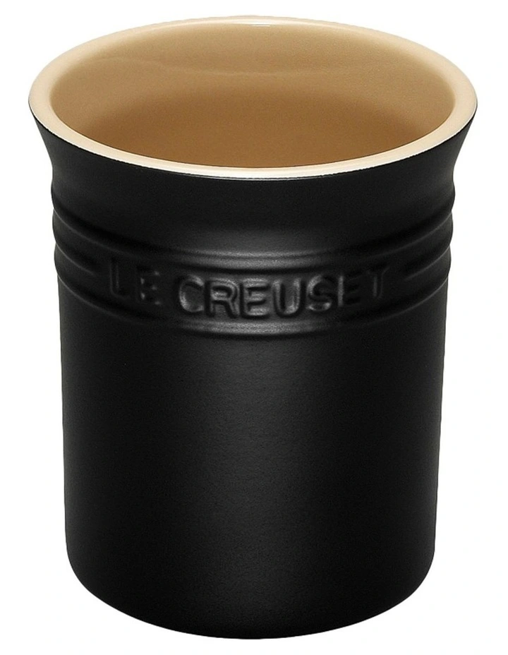 Le Creuset 1.1L Utensil Jar Satin Black 1 Le Creuset 1.1L Utensil Jar Satin Black