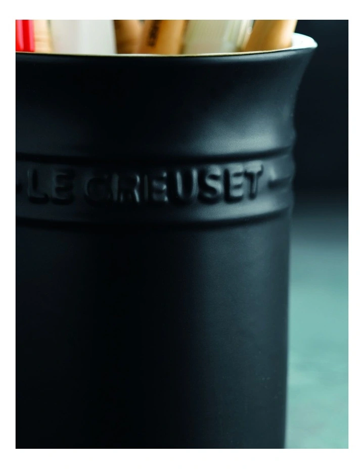 Le Creuset 1.1L Utensil Jar Satin Black 2 Le Creuset 1.1L Utensil Jar Satin Black - Image 2