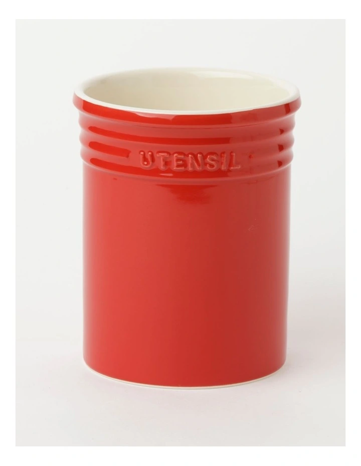 The Cooks Collective Utensil Holder Red 1 The Cooks Collective Utensil Holder Red