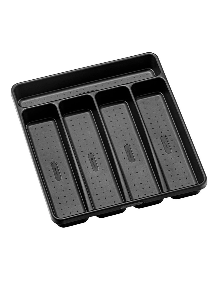 Madesmart 5 Compartment Cutlery Tray In Carbon