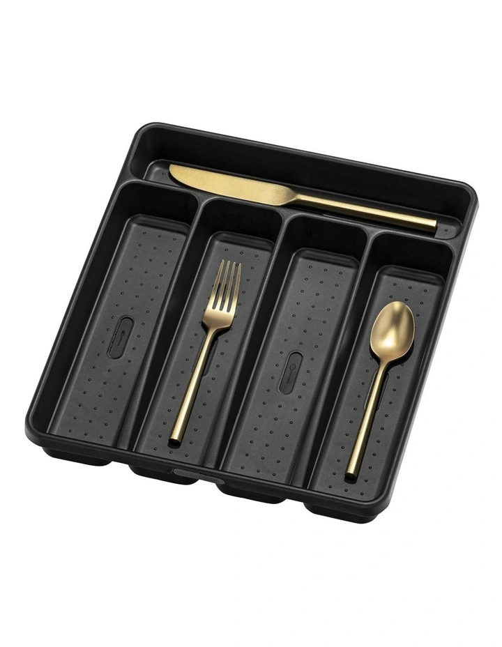 Madesmart 5 Compartment Cutlery Tray In Carbon - Image 2