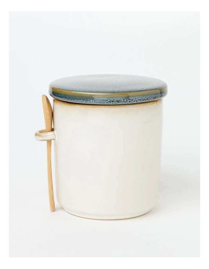 Australian House & Garden Esperance Poured Speckle Storage Jar With Spoon 3 Australian House & Garden Esperance Poured Speckle Storage Jar With Spoon - Image 3