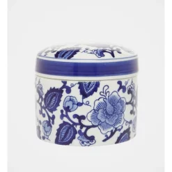 Heritage Hand-painted Cylindrical Canister