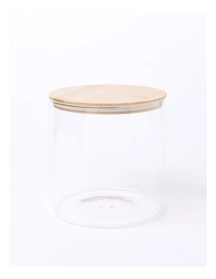 The Cooks Collective Glass Jar With Bamboo Lid 1 The Cooks Collective Glass Jar With Bamboo Lid