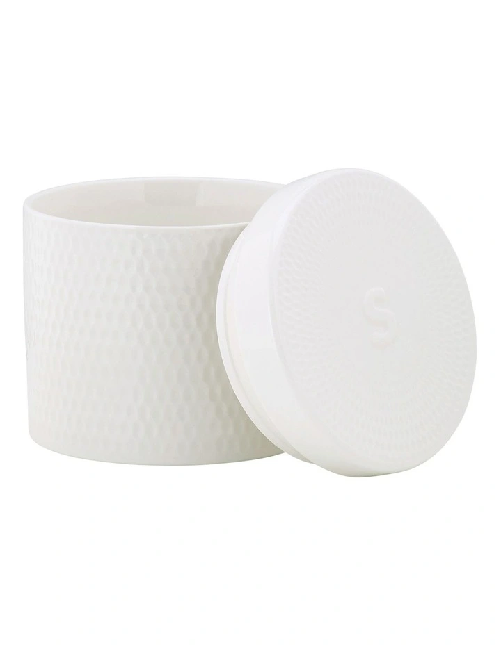 Maxwell & Williams Basics Diamonds Canister 600ml Set Of 3 Gift Boxed In White 2 Maxwell & Williams Basics Diamonds Canister 600ml Set Of 3 Gift Boxed In White - Image 2