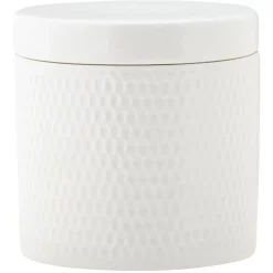 Maxwell & Williams Basics Diamonds Canister 600ml Gift Boxed In White