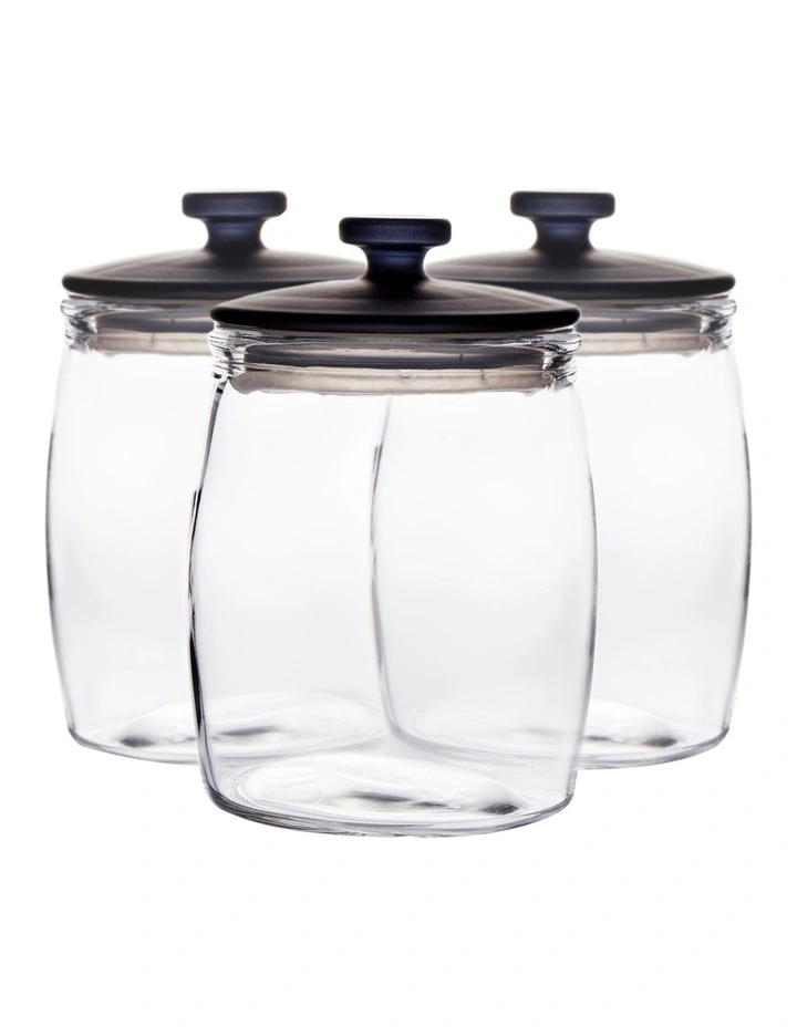 Salt&pepper Industry Canister Set Glass 14x17cm S/3