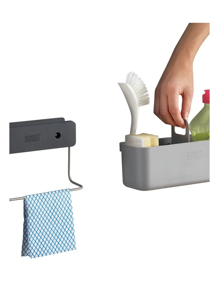 Joseph Joseph DoorStore In-Cupboard Sink Tidy Grey - Image 2