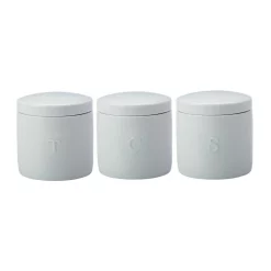 Maxwell & Williams Epicurious Set Of 3 600ml Canister Gift Boxed White