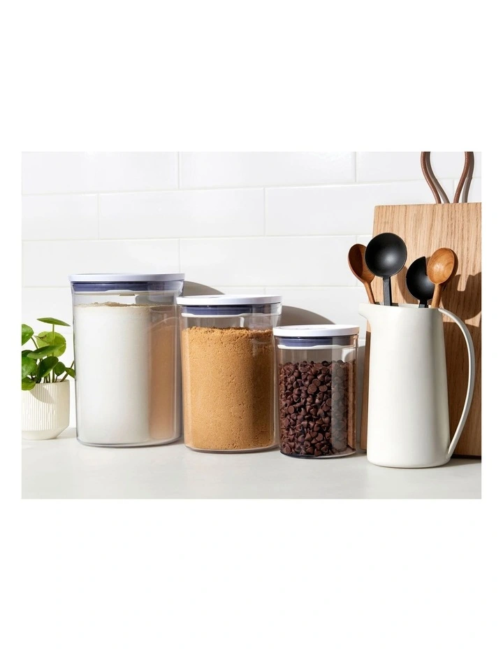 OXO POP 3-Piece Round Canister Set 3 OXO POP 3-Piece Round Canister Set - Image 3