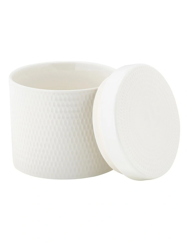 Maxwell & Williams Basics Diamonds Canister 1L Gift Boxed In White 2 Maxwell & Williams Basics Diamonds Canister 1L Gift Boxed In White - Image 2