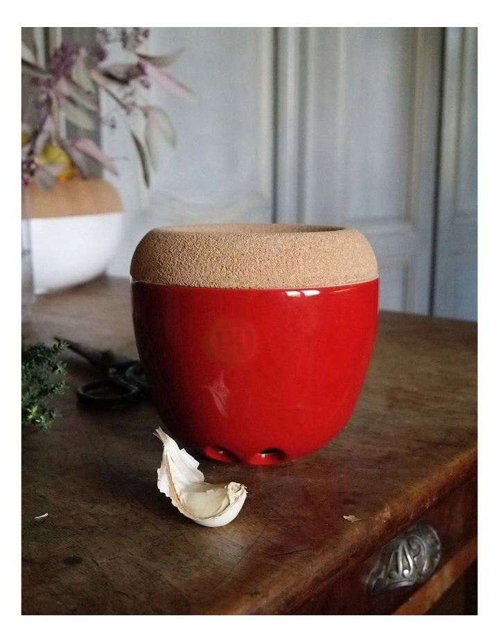 Emile Henry Garlic Pot In Truffle - Image 2