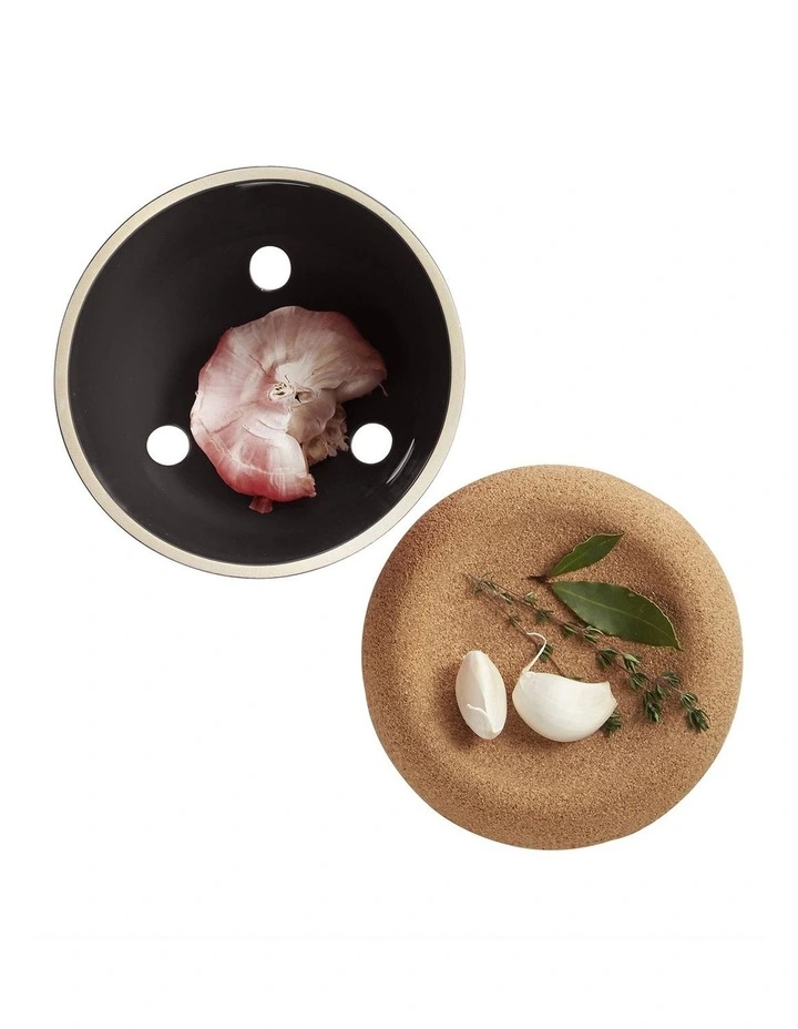 Emile Henry Garlic Pot In Truffle - Image 3