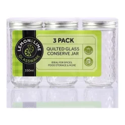 LEMON AND LIME 3PK 350ml Quilted Glass Conserve Canister Jar Food Storage Clear 7 LEMON AND LIME 3PK 350ml Quilted Glass Conserve Canister Jar Food Storage Clear -ChefX Shop unnamed file 652