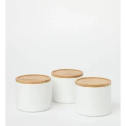 Vue Stackable Canister Set Of 3 In White -ChefX Shop unnamed file 663
