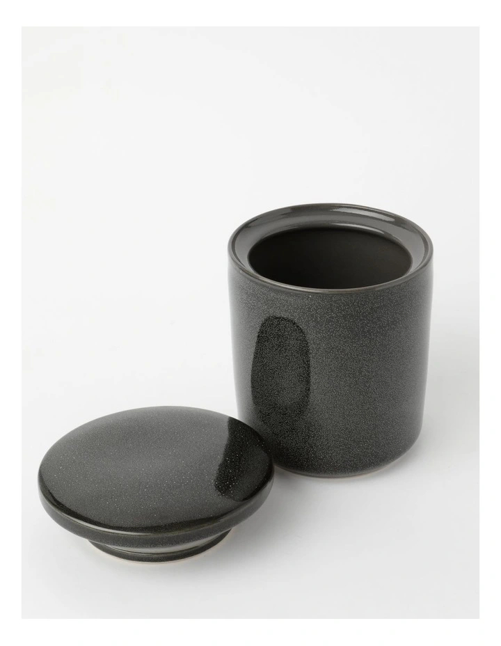 Australian House & Garden Esperance Large Storage Jar Charcoal - Image 2