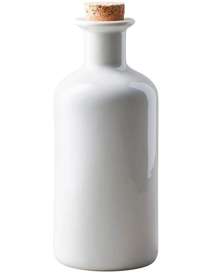 Maxwell & Williams Epicurious 500ml Oil Bottle Cork Lid Gift Boxed White 1 Maxwell & Williams Epicurious 500ml Oil Bottle Cork Lid Gift Boxed White