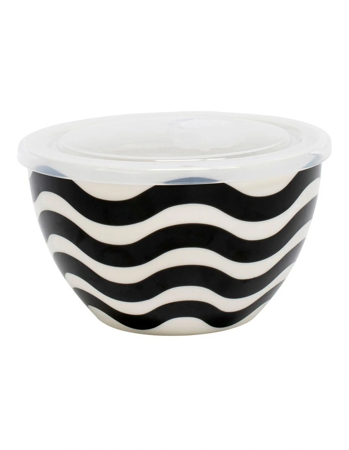 Salt&pepper Lunch2go Bowl With Lid 15x9cm In Black/White 1 Salt&pepper Lunch2go Bowl With Lid 15x9cm In Black/White