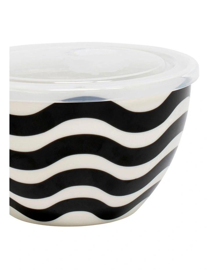 Salt&pepper Lunch2go Bowl With Lid 15x9cm In Black/White 2 Salt&pepper Lunch2go Bowl With Lid 15x9cm In Black/White - Image 2
