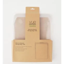 Vue Silicone Ziplock Storage Bag 1.96L In Clear