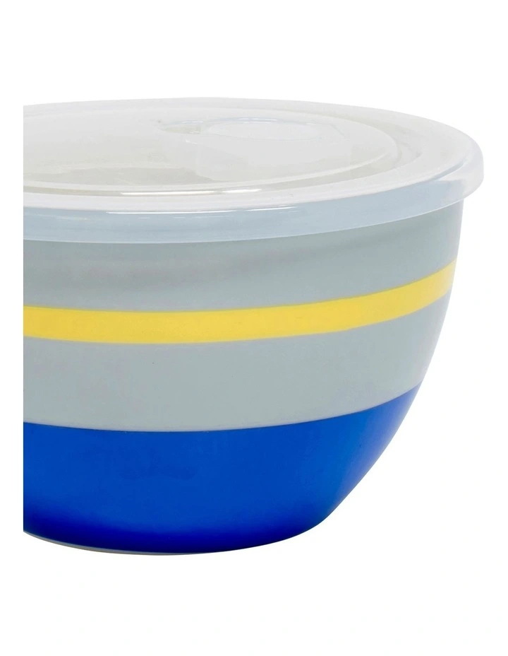 Salt&pepper Lunch2go Bowl With Lid 15x9cm In Block Blue 2 Salt&pepper Lunch2go Bowl With Lid 15x9cm In Block Blue - Image 2