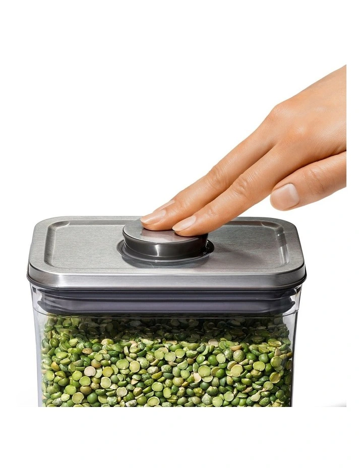 OXO Pop 2.0 1.6L Steel Rectangle Short Container - Image 3