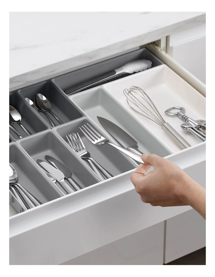 Joseph Joseph Blox 10-piece Drawer Organiser Set Grey 5 Joseph Joseph Blox 10-piece Drawer Organiser Set Grey - Image 5