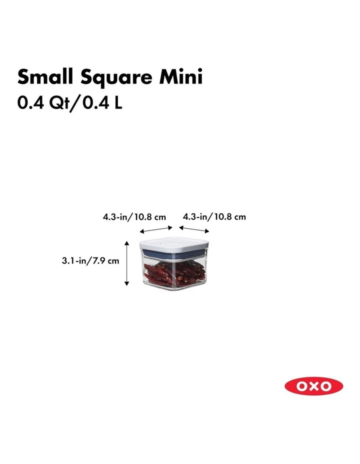 OXO POP Container Small Square Mini 400ml 3 OXO POP Container Small Square Mini 400ml - Image 3