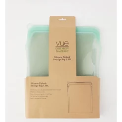 Vue Silicone Ziplock Storage Bag 1.96L In Mint
