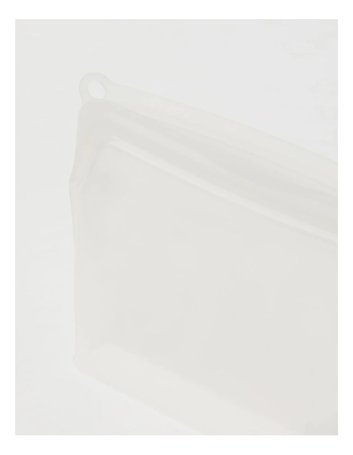 Vue Silicone Ziplock Storage Bag 900ml In Clear - Image 5