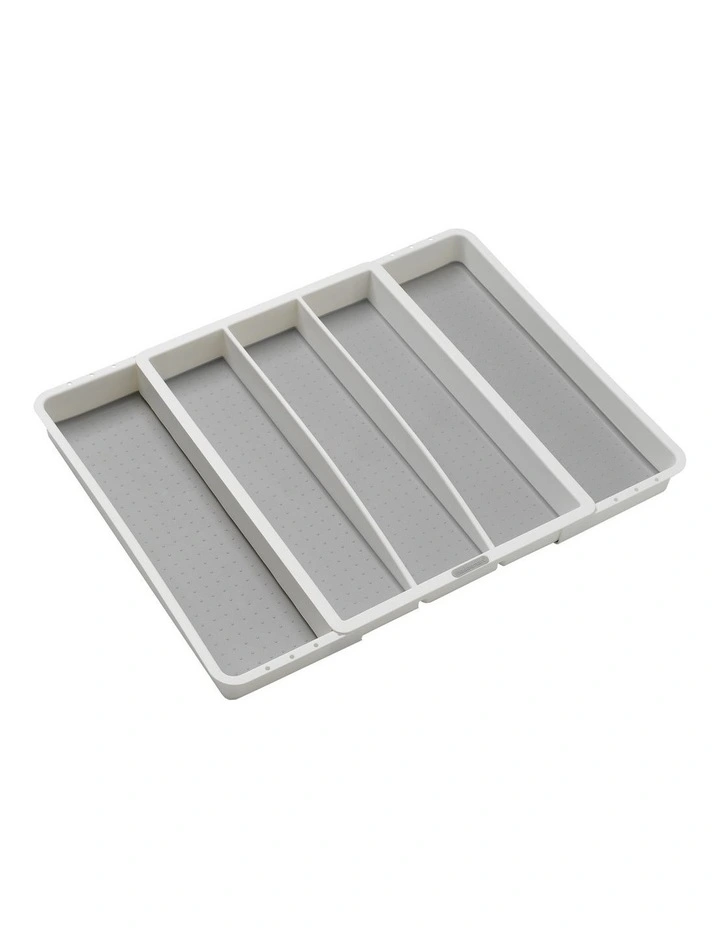 Madesmart Expandable Utensil Tray White 1 Madesmart Expandable Utensil Tray White
