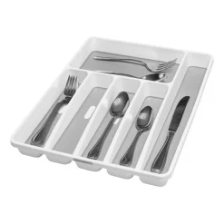 Madesmart 6 Compartment Cutlery Tray White