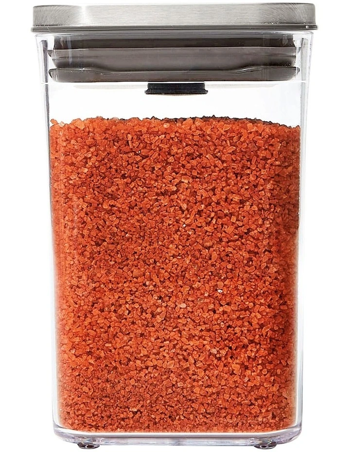 OXO Pop 2.0 1.0L Steel Small Square Short Container - Image 2